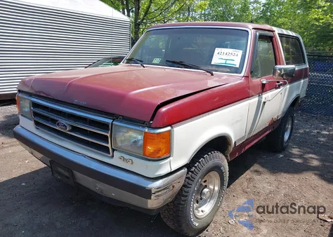 1989 Ford Bronco U100 из США, поврежденный, VIN 1FMEU15N8KLB48656